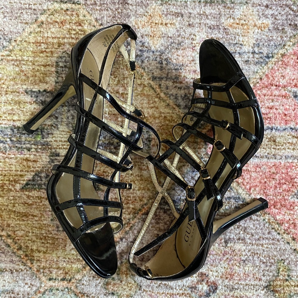 Black Strappy Heels